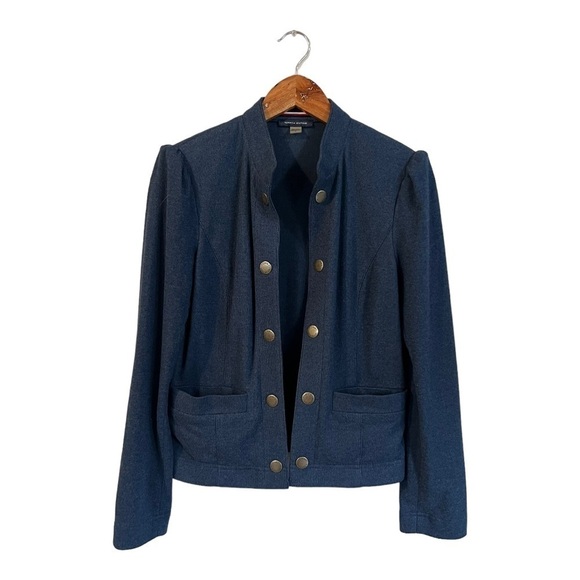Tommy Hilfiger Women's Open Front Jacket Soft Blazer Sweater Blue 6 - Picture 2 of 6